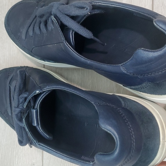 Ecco Mens Leather Loafer Sneakers Danish Design Shoes sz 47/13 - Picture 13 of 13